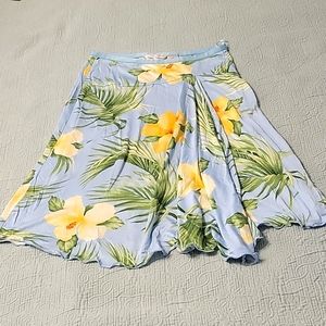 Tommy Bahama Hawaiian Skirt Multicolored Blue Size S (4/6)